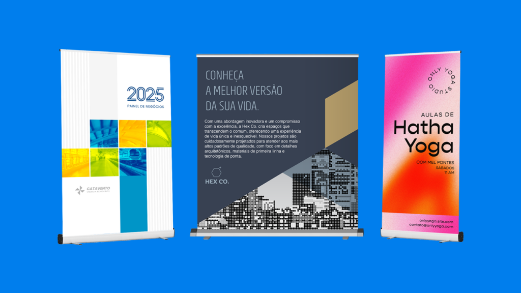 Roll-Up Banner: versatilidade, impacto e resultados para a sua marca