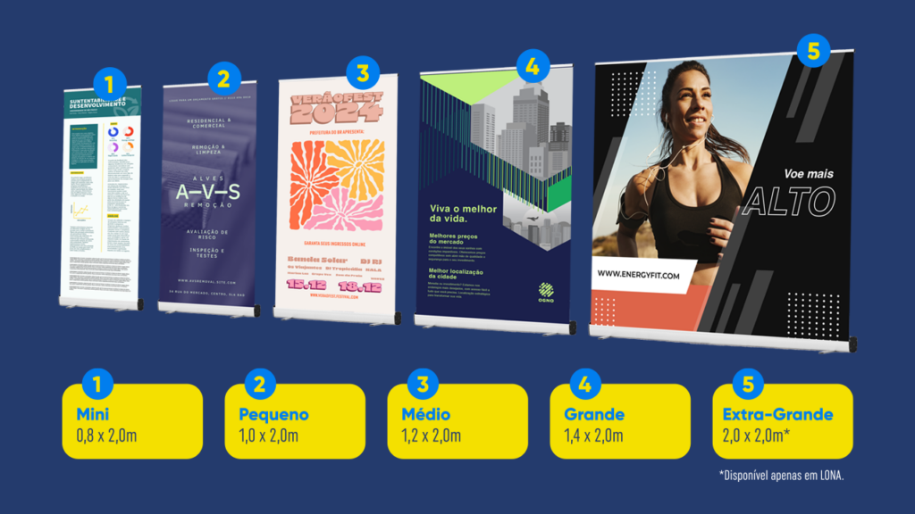 Roll-Up Banner: versatilidade, impacto e resultados para a sua marca